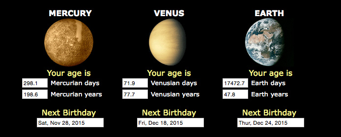 ¿Cuántos Años Tendría En Mercurio Si Tengo 10 Años?